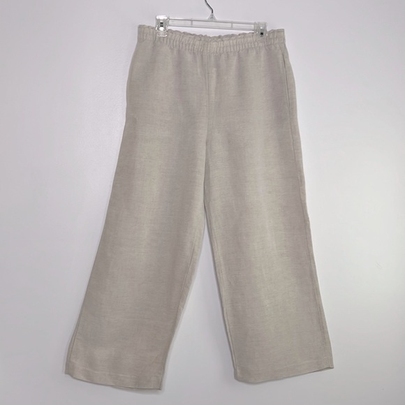 H&M Cream Wide Leg Pants - Picture 2 of 7